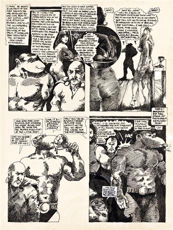 D. KARBONIK & F. LIND (RICHARD CORBEN 1940-2020) Dukmous: The Man With The Head Of An Ape. from Fantagor #2
